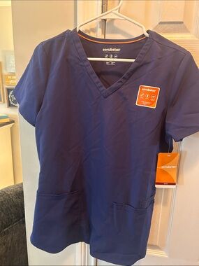 Scrubstar Navy Blue V-Neck Medical Top